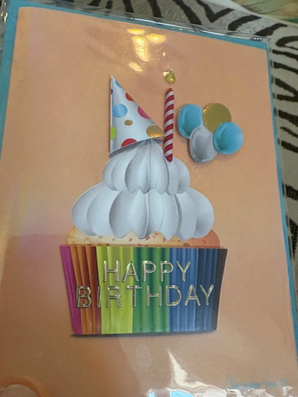 🆕Papyrus Rainbow Cupcake Birthday Greeting Card